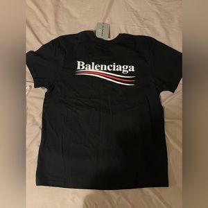 Balenciaga Black Political Campaign T-shirt